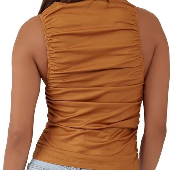 FREE People Ride Along Ruched Crop Tank NWT - Picture 2 of 11